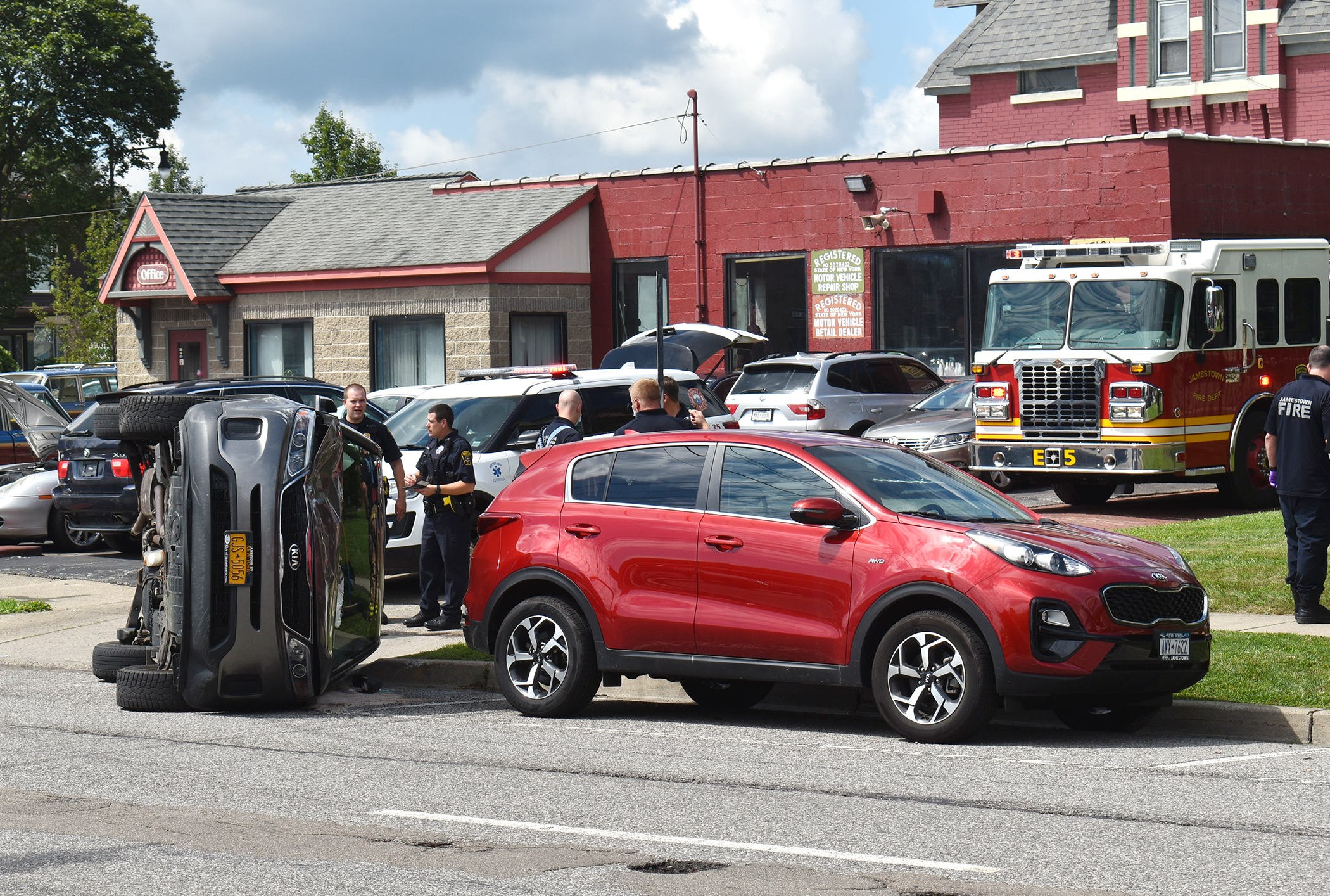 Vehicle Rolls Onto Side After Crash | News, Sports, Jobs - Post Journal